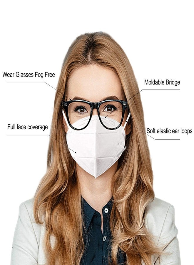 CUFF- SHIELD n95 disposable respirator face mask (pack of 24, White, inbuilt filter, non woven fabric) for unisex - Image 5